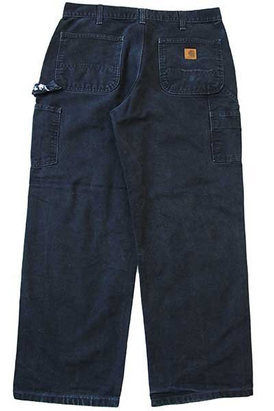 carharttカーハート ダック地 ペインターパンツ ペンキ飛び 黒 w34 L30