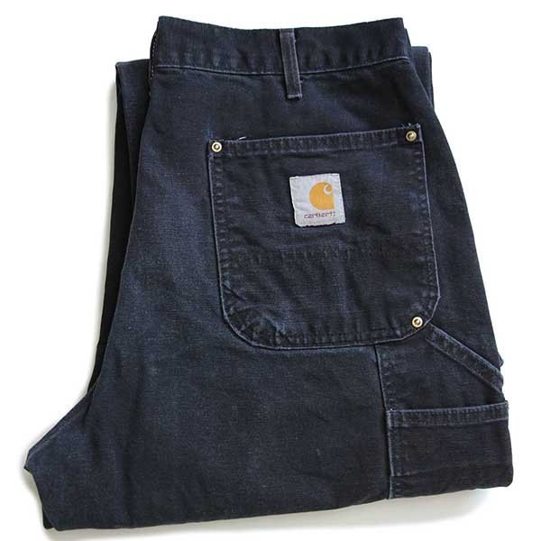 90s USA製 carharttカーハート ダブルニー ダック地 ペインターパンツ