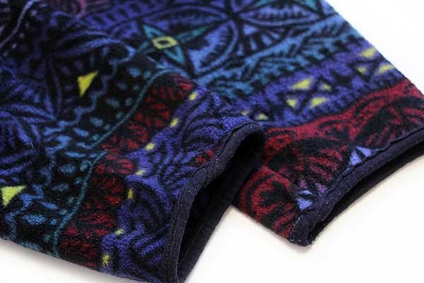 90s USA製 patagoniaパタゴニア 総柄 シンチラ フリース スナップT S