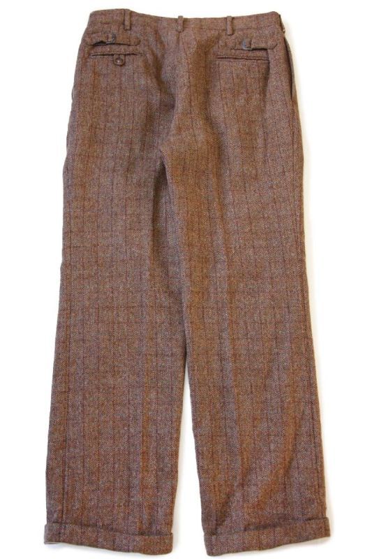 90s ポロ ラルフローレン チェック ツータック スラックス ツイード