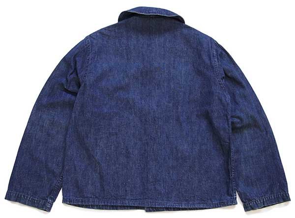 40s 米軍 U.S.NAVY ショールカラー インディゴ デニム カバーオール