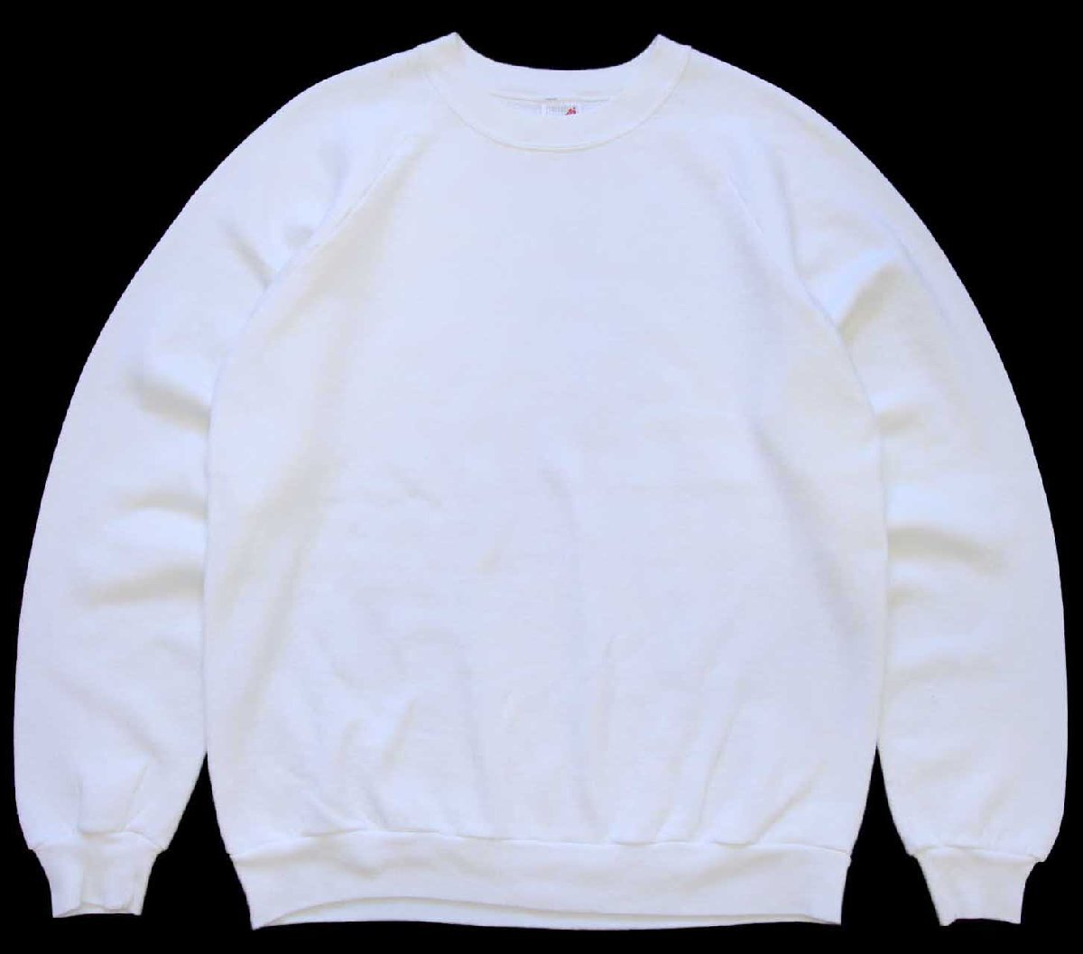 80s USA製 JERZEES 無地 スウェット 白 L☆ブランク RUSSELLラッセル