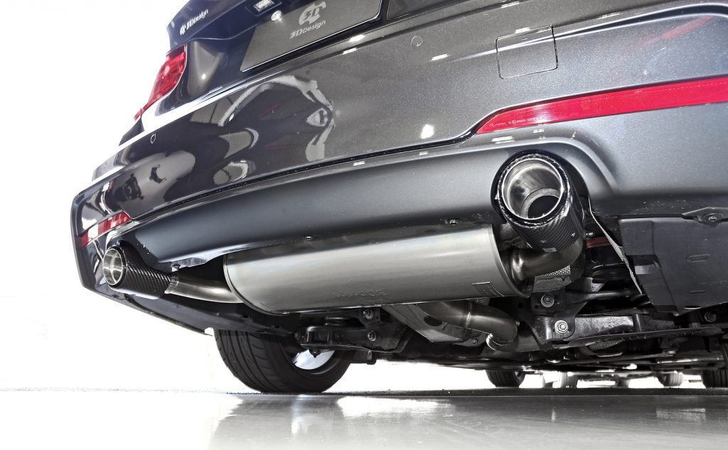 3D Design エギゾーストシステムカーボンテールfor BMW F30/F31 320d