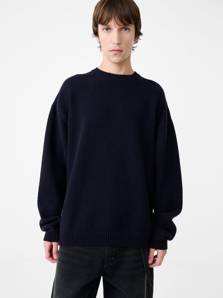 Hemyl Knit in Darkest Navy | Oversized Jumper | Studio Nicholson