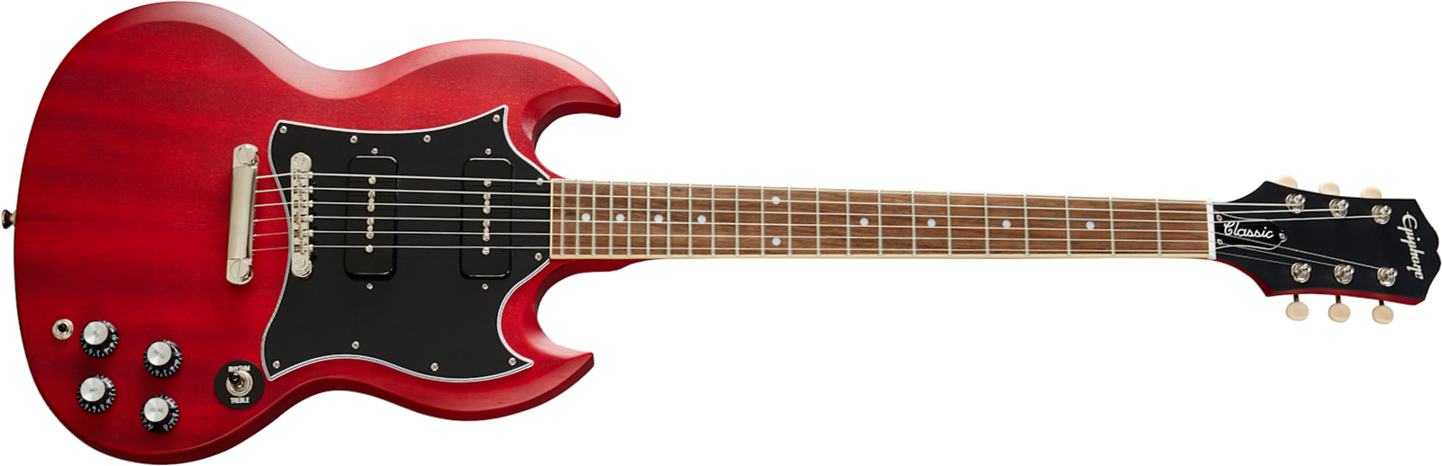 Epiphone SG Classic Worn P-90 - satin cherry Retro rock electric
