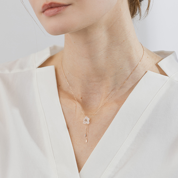 SAKURA2026 NECKLACE (PG)(2JN1175)K10 ネックレス｜スタージュエリー