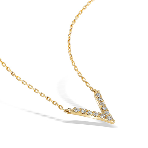 WISHBONE V NECKLACE(2ZN2470)K18 ネックレス｜スタージュエリー公式