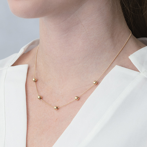 BALL NECKLACE(2JN1119)K10 ネックレス｜スタージュエリー公式