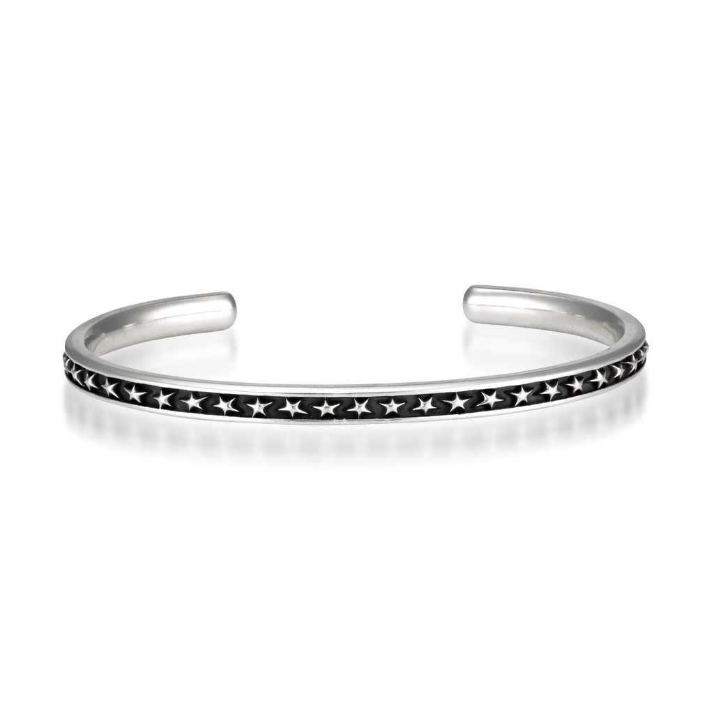 OXIDIZED SILVER STAR BANGLE(S)(2SU0904)SV925 バングル｜スター