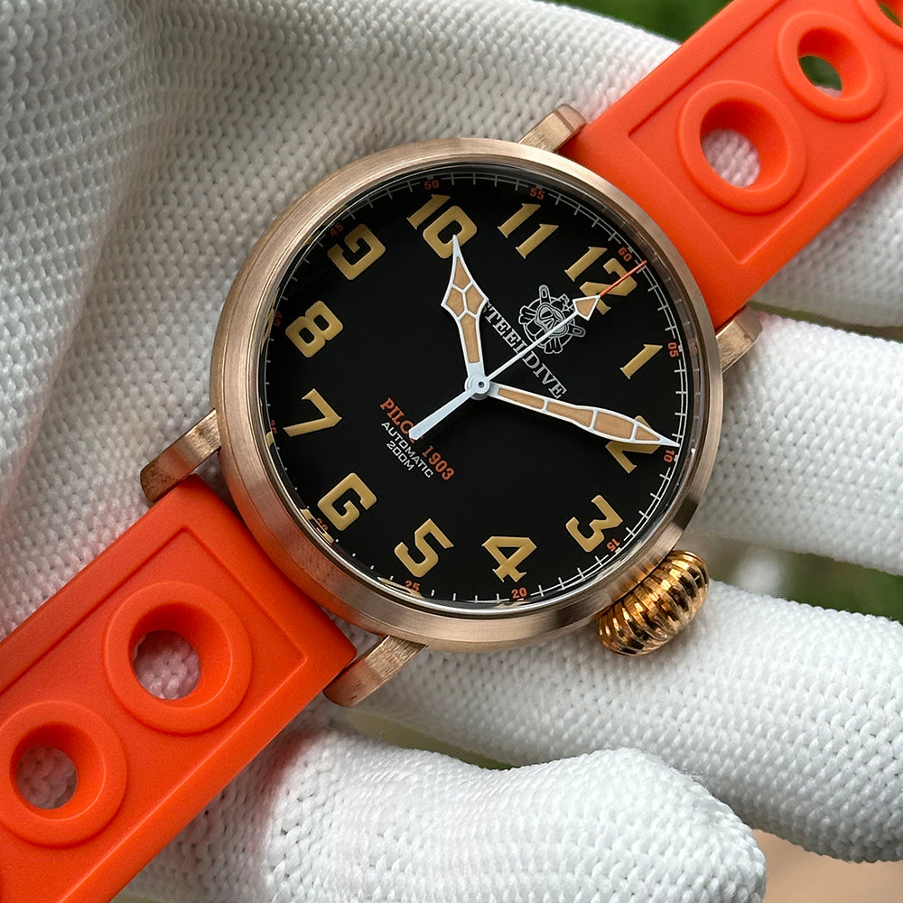 Steeldive Watch Coupon | SD1903S Bronze Pilot Watch | Steeldives
