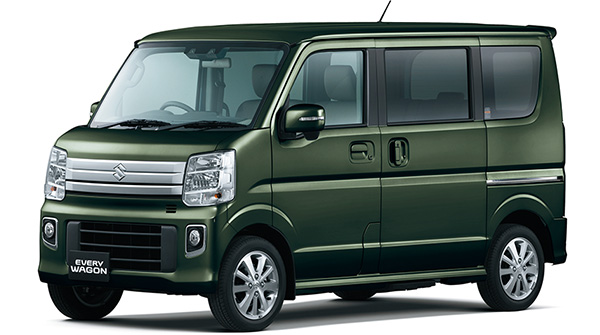 スズキ、軽四輪車「エブリイ」、「エブリイワゴン」の安全装備を充実