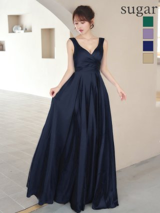 ロングドレス：ネイビー(紺)｜キャバドレス・ミニドレス通販はsugar