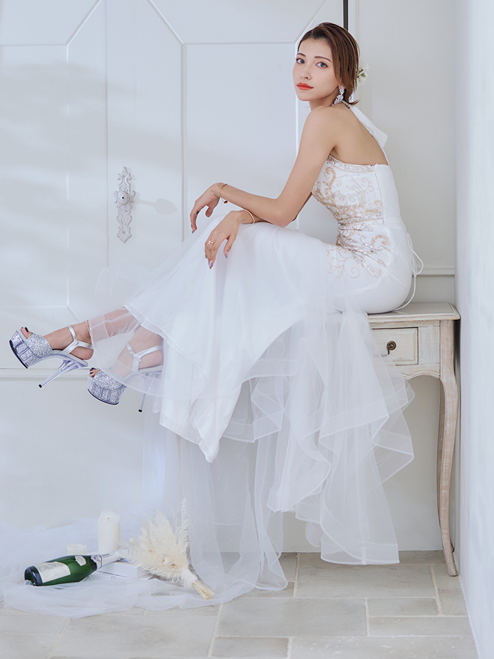 関西コレクション着用】【JEAN MACLEAN/ジャンマクレーン】ネット刺繍