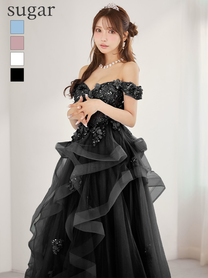 JEAN MACLEAN/ジャンマクレーン】立体フラワー/ シアー/ オフショル