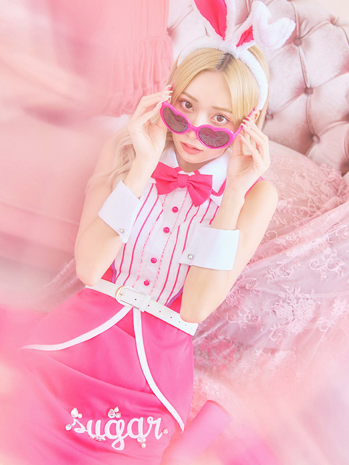 SALE!!】【即日発送】【ハロウィン】ピンクドールバニーコスプレ