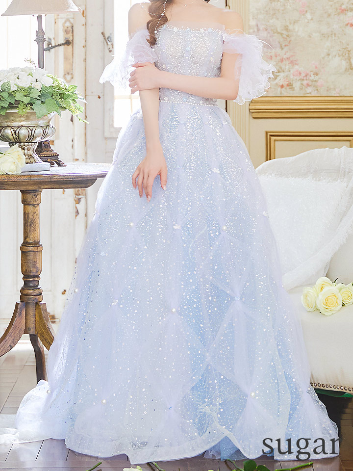 couture an/クチュールアン】オフショル/ ラメ/ チュール/ シアー