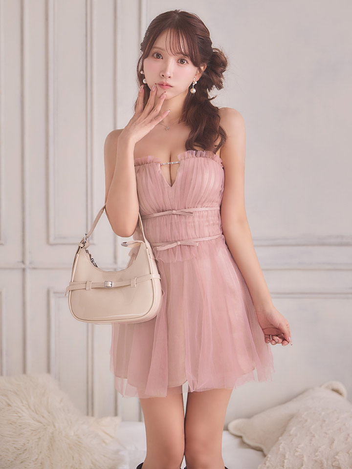 XSサイズあり【ANGEL R/エンジェルアール】ベアトップ/ フリル