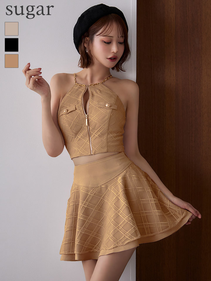 XSサイズあり【Glossy/グロッシー】チェックレース/ ツイル