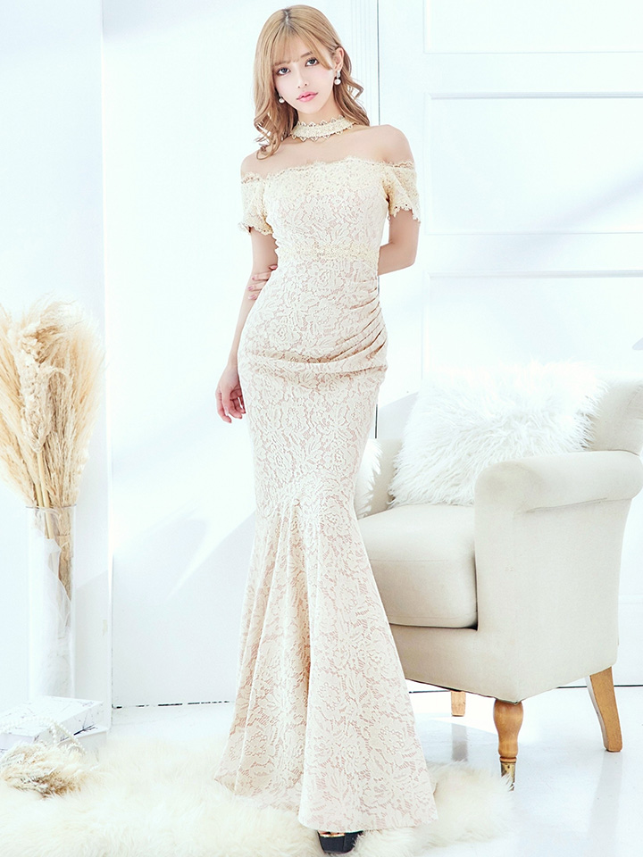 Lサイズあり【UNA VALERIE / ウナヴァレリェ】マーメイド/ 総レース