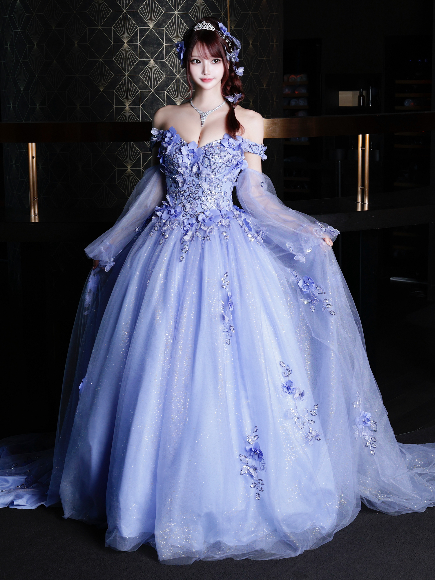 ANGEL R/エンジェルアール】ベア/ 立体フラワー/ ウェディング