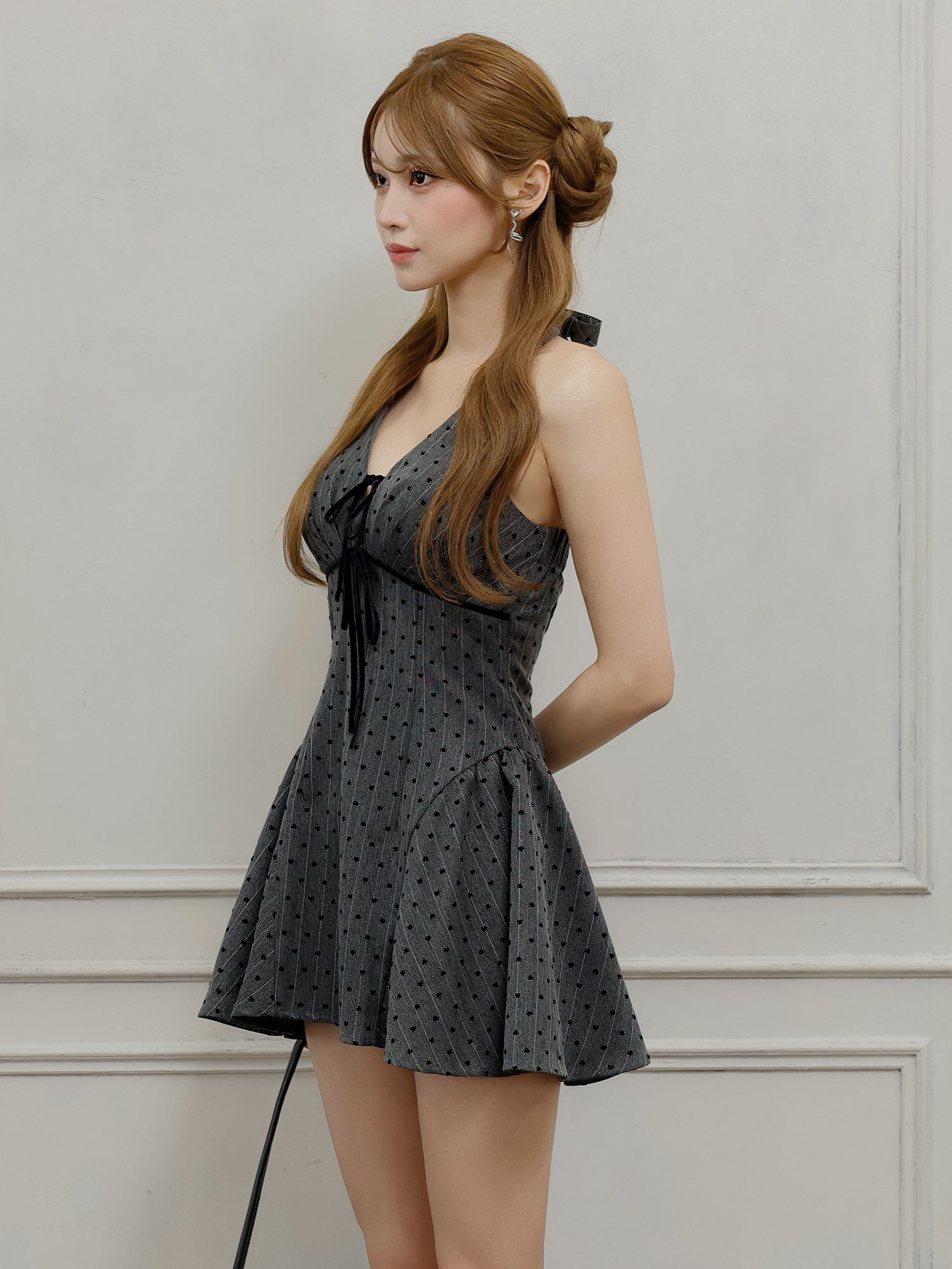 ANGEL R/エンジェルアール】Vカット/ バストリボン/ ハート/ フレア