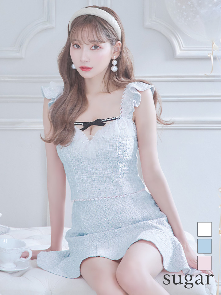 XS-Lサイズあり【ROBE de FLEURS/ローブドフルール】サマーツイード