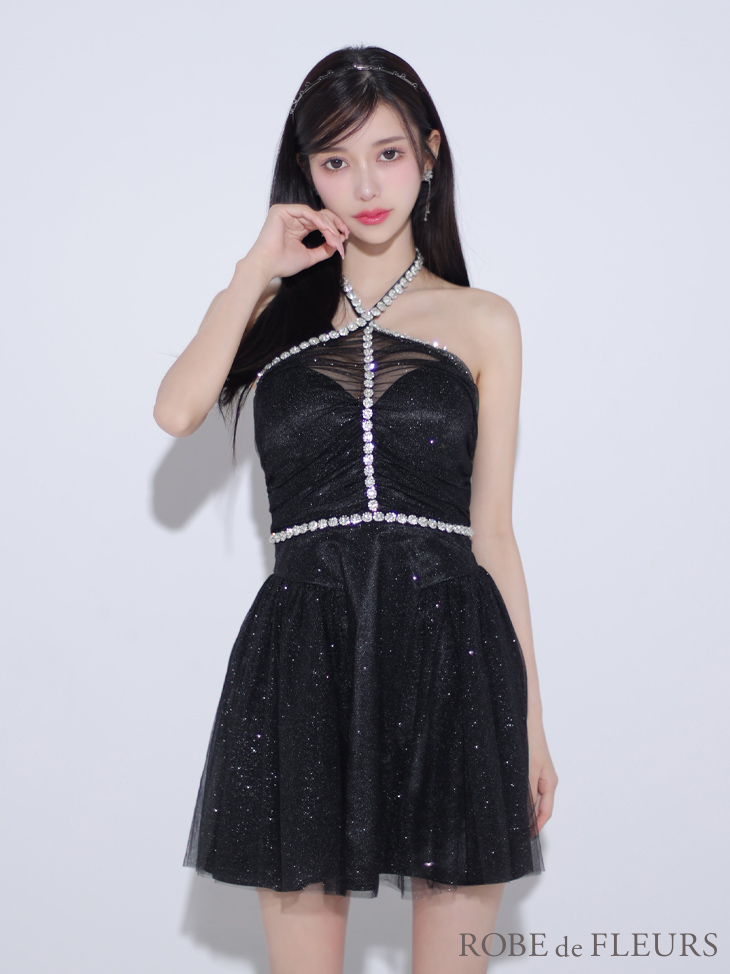 XSサイズあり【ROBE de FLEURS/ローブドフルール】バレエコア/ ラメ