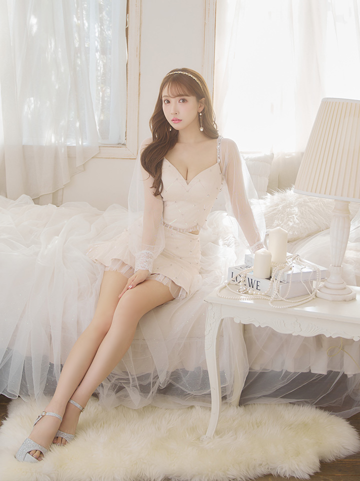 XSサイズあり【ROBE de FLEURS/ローブドフルール】スパンコール