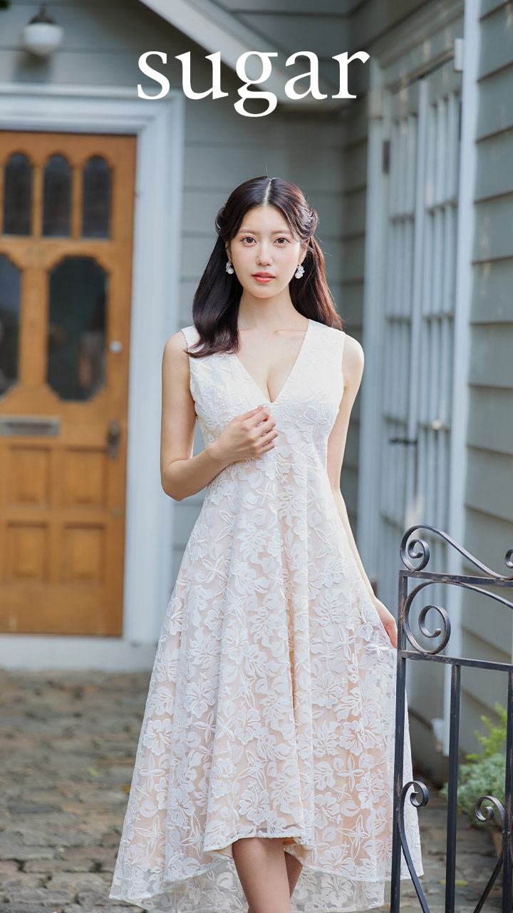 ERUKEI エルケイ】フラワーレース/ テールカット/ ノースリーブ/ V