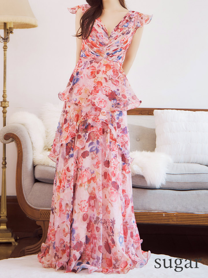 XS-Lサイズあり【SETTAN/セッタン】フリル/ フラワープリント