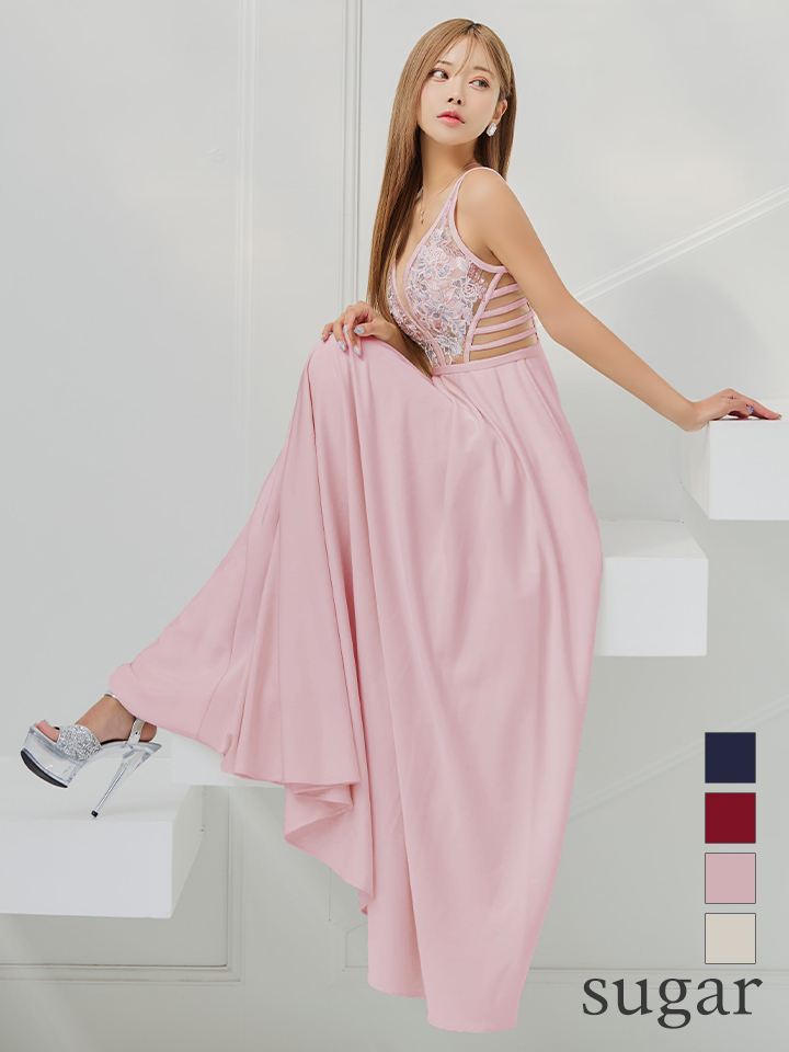 XS-Lサイズあり【SETTAN/セッタン】フラワー刺繍/ シアー