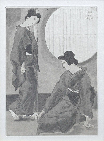 藤田嗣治作品紹介｜お梅さんの三度目の青春：支度（スイート版）｜銀座