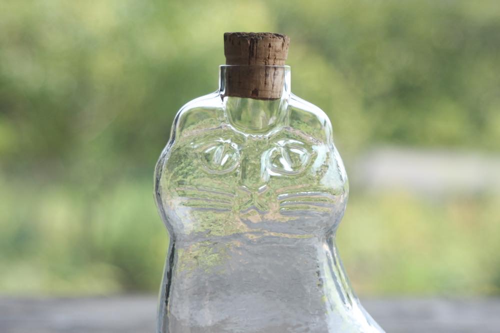 ヴィンテージLisa Larson リサ・ラーソン ROYAL KRONAネコ ガラスボトル