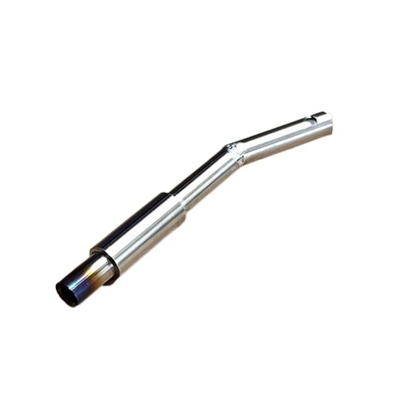 1ピース砲弾マフラー仕様プチリアルマフラー8Φ焼色加工 [PRM-1CBY-8W