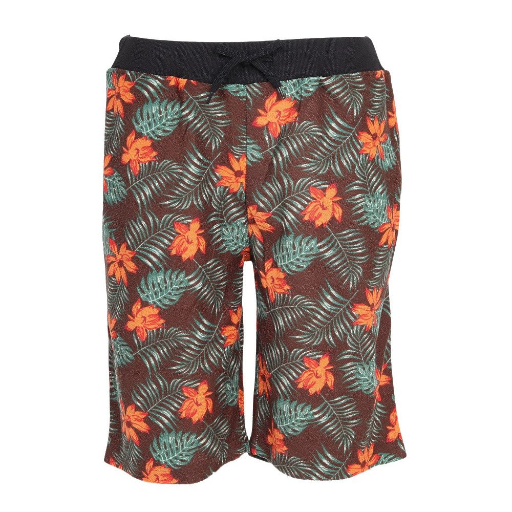 ナイラス（Nylaus）（メンズ）ミニ裏毛 ボタニカル柄ショートパンツ