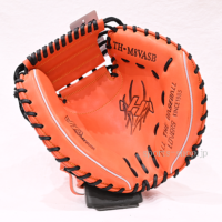 ハタケヤマ キャッチャーミット TH-M8VASB Vオレンジ M8型 軟式用 捕手