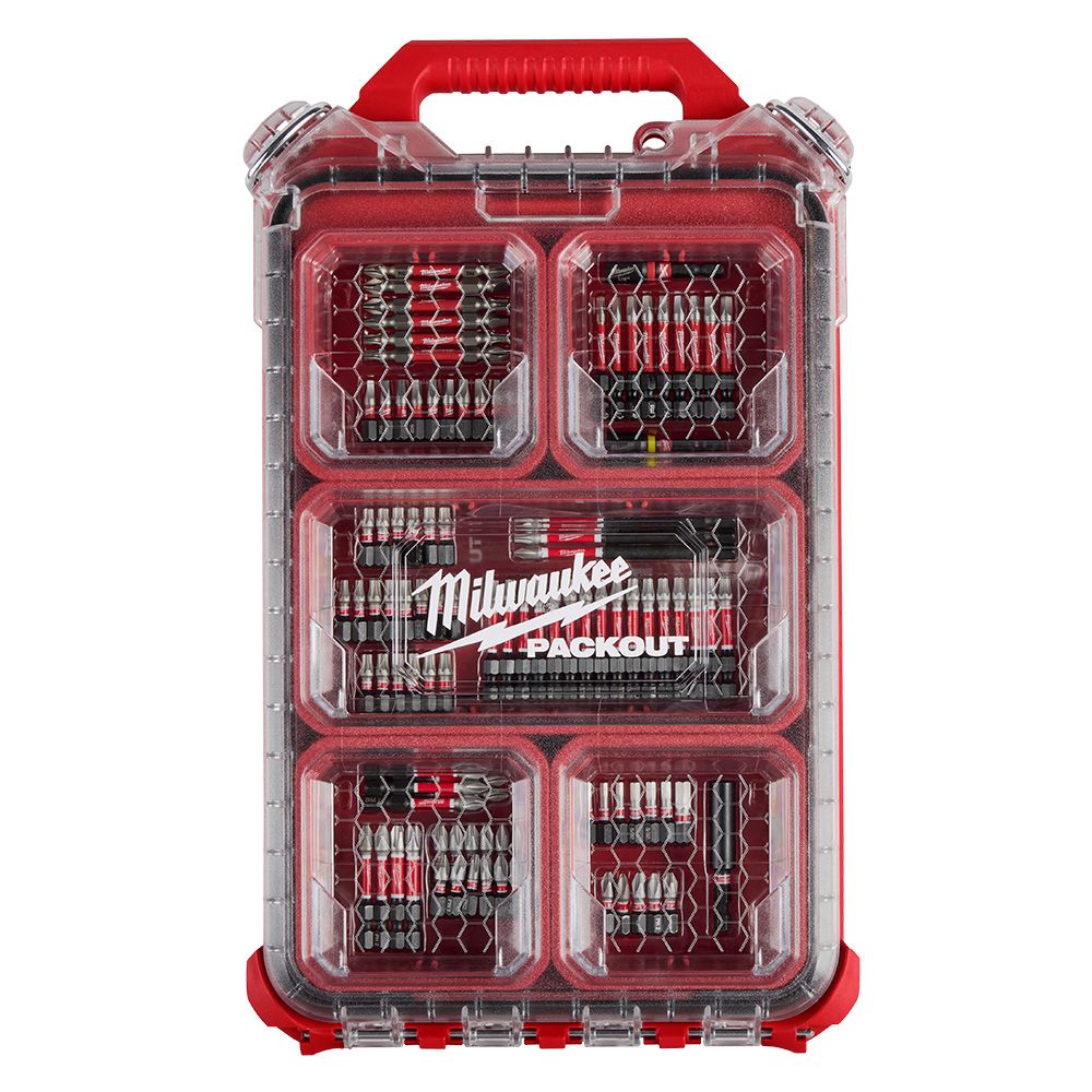 Milwaukee 100PC SHOCKWAVE Impact Duty Driver Bit PACKOUT Set | 48