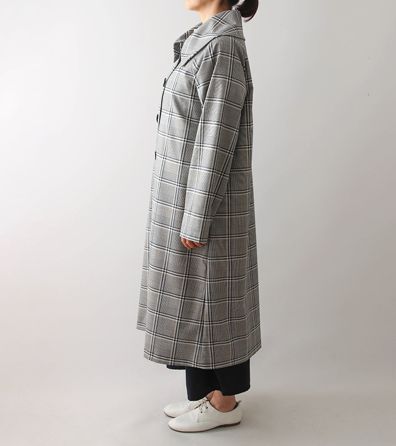 寸法図【NO.606】ラグランスリーブの大きな衿のコート [M便 0/1]の通販