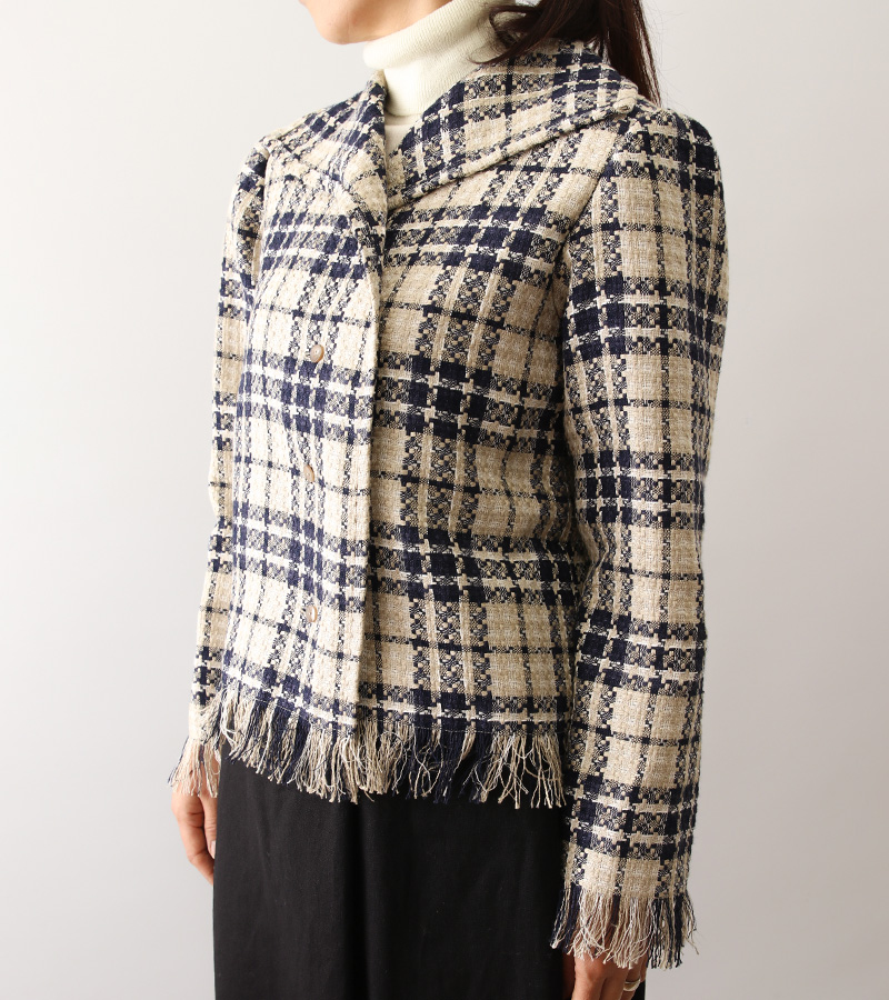 実物大型紙【No.506】身頃続きの角衿ショートジャケット(SML・2L) [M便