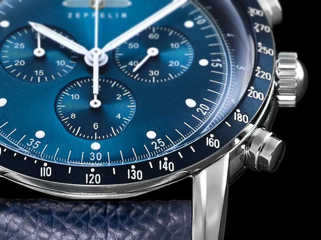 100周年限定クロノグラフに新色【飛行船モチーフ時計“ツェッペリン