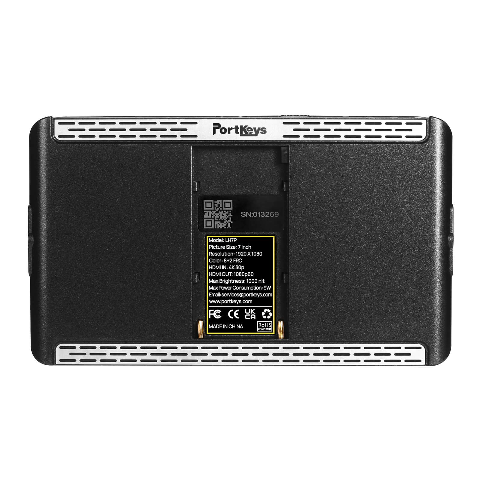Portkeys LH7P 7インチカメラモニター（HDMI＆ワイヤレスコントロール