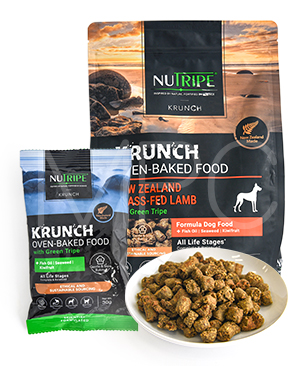 ニュートライプ DOG クランチ オーブンベークド ラムwithグリーン