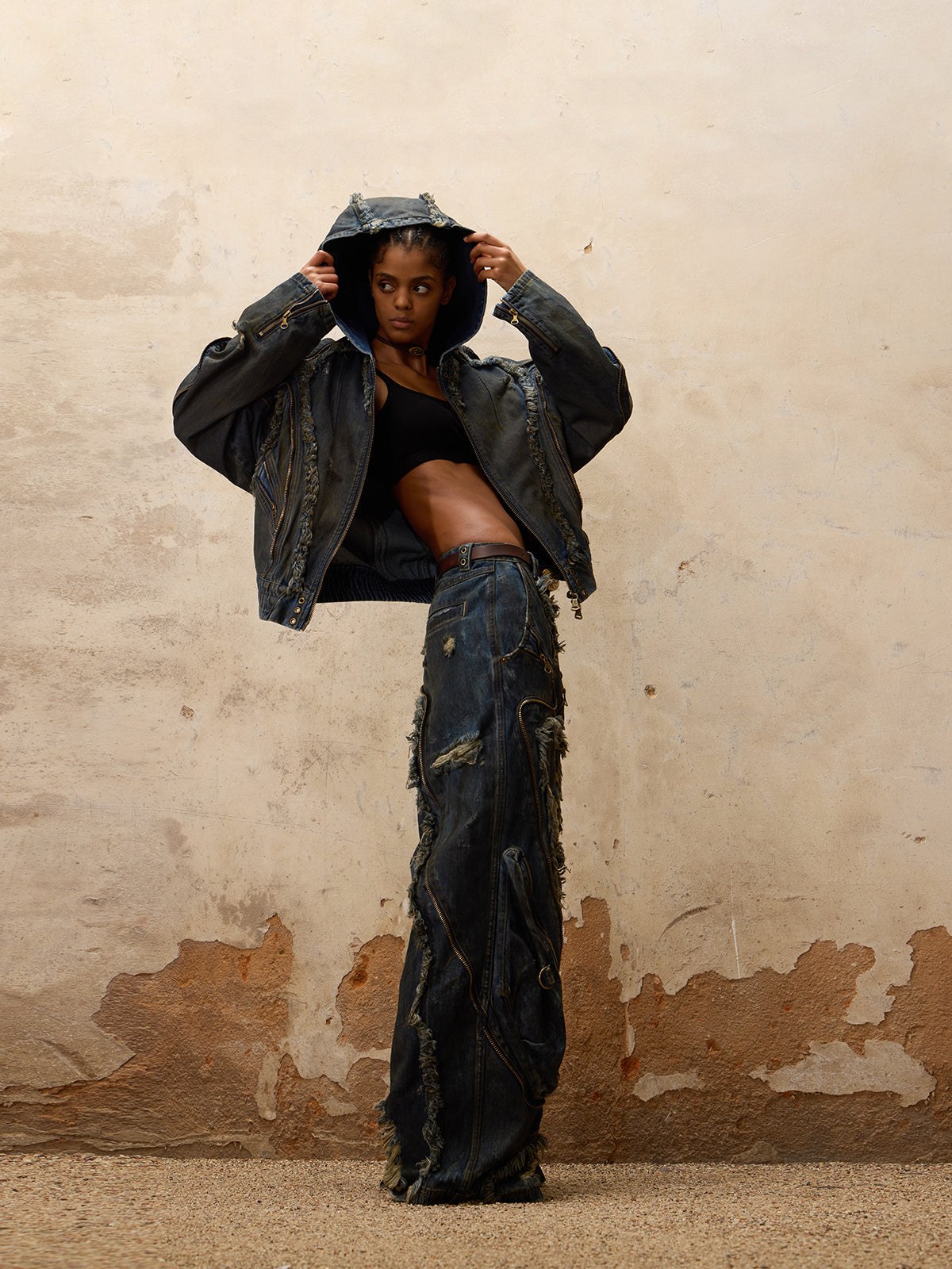 パーソンソウル エイリアン ダーティー デニム ジーンズ - personsoul