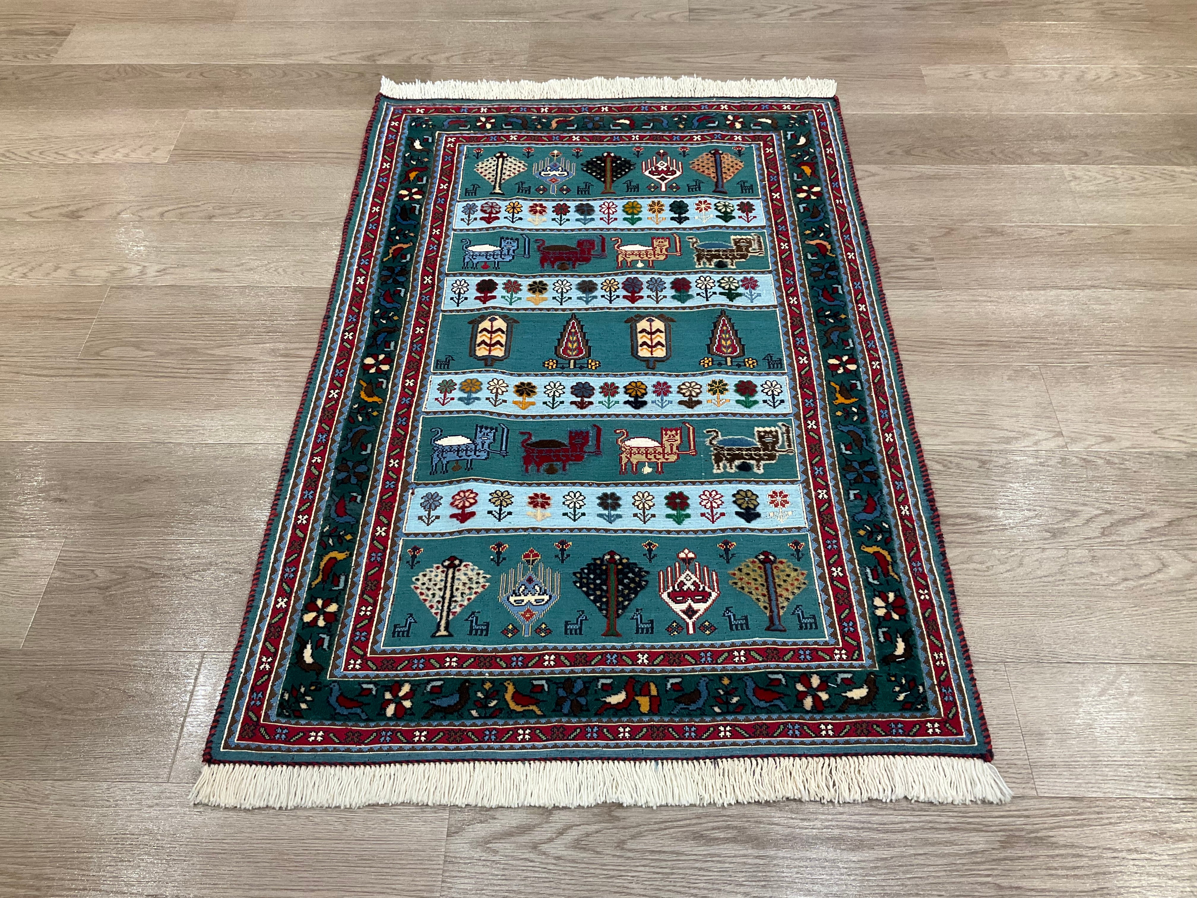 シールジャンキリム 125cm x 80cm PS5267 – ペルシャ絨毯専門店