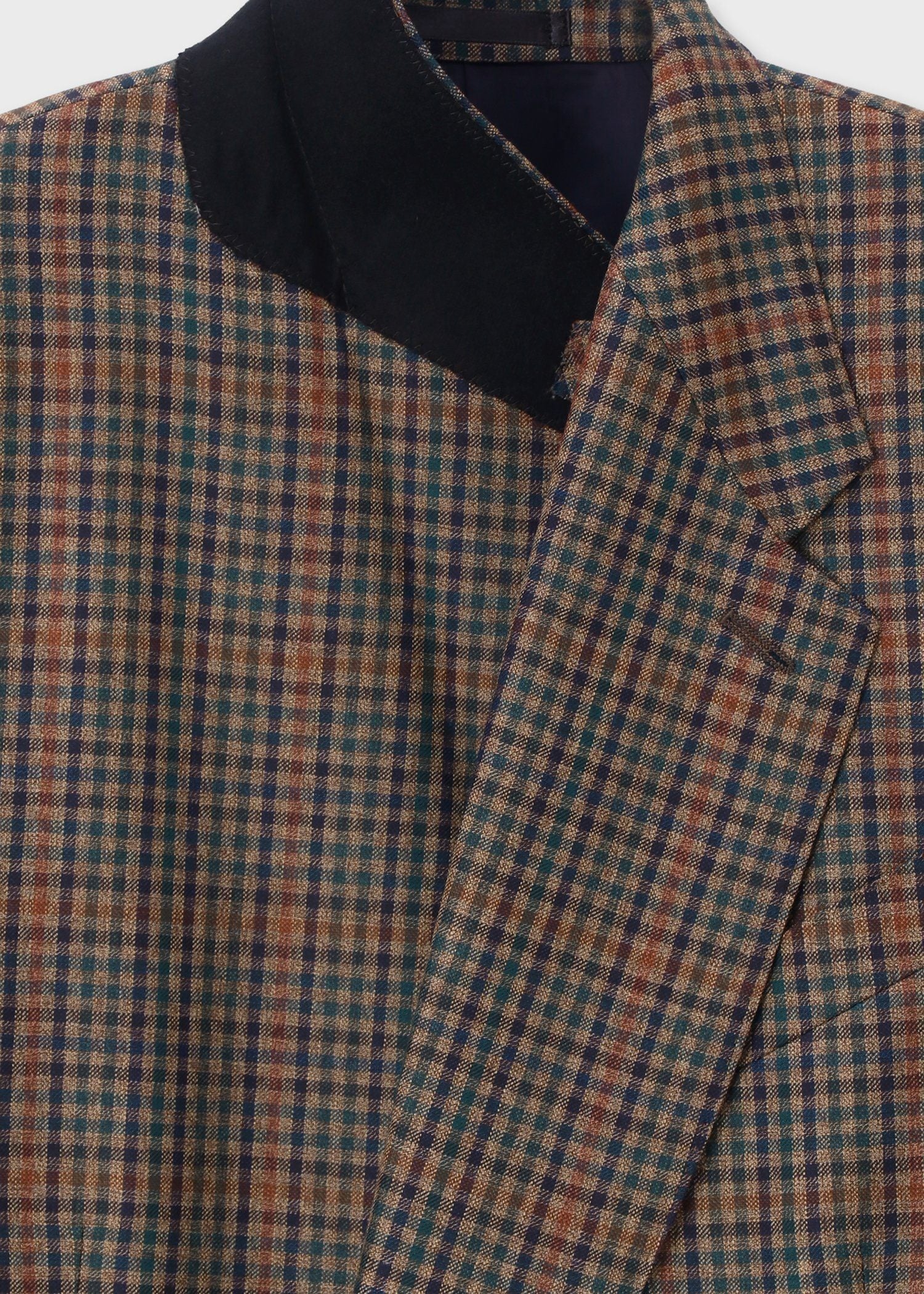 クラシックガンクラブチェック 2Bダブルブレストジャケット ｜ポール