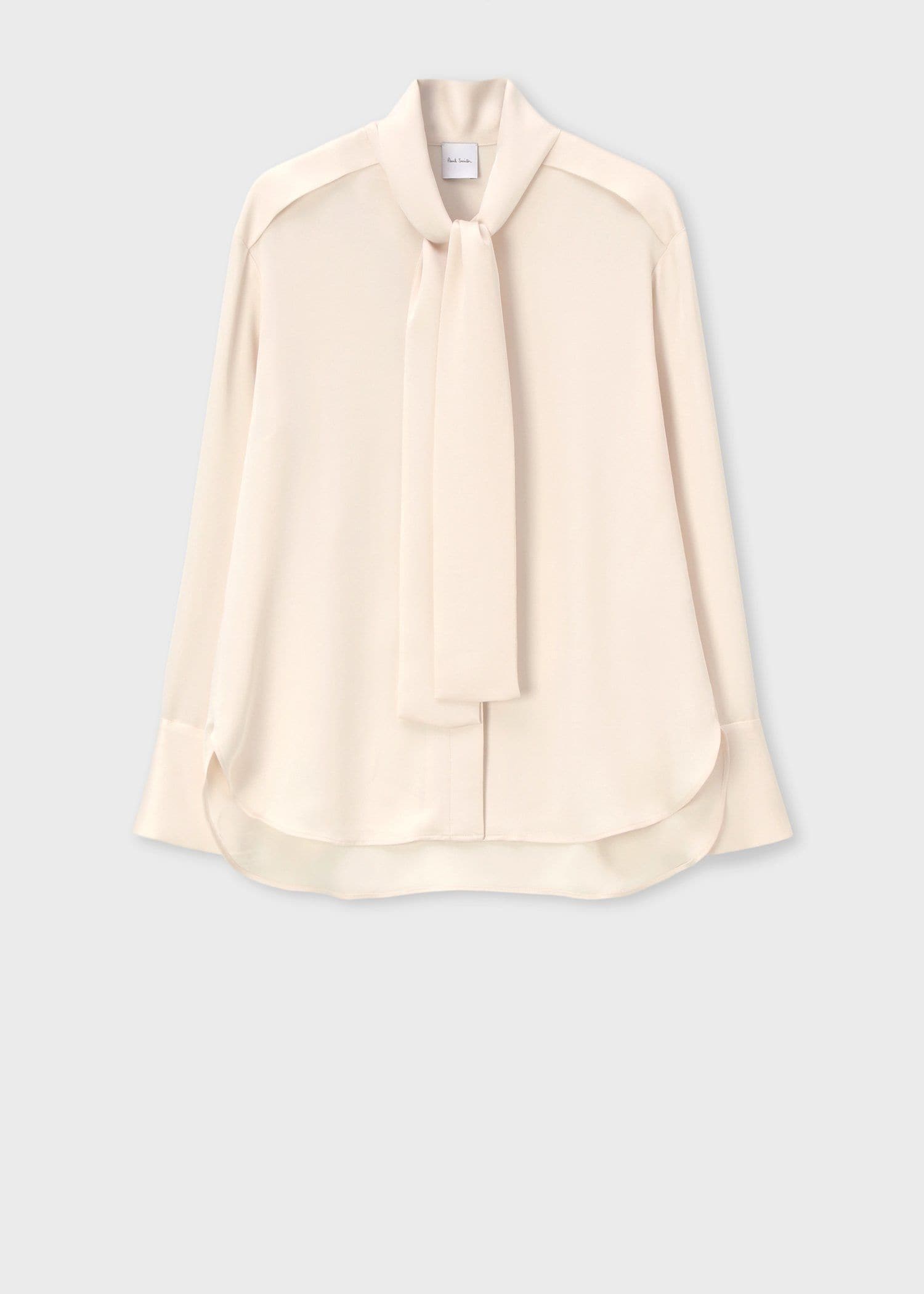 ウィメンズ サテン ボウタイ ブラウス（オフホワイト） ｜ポール・スミス