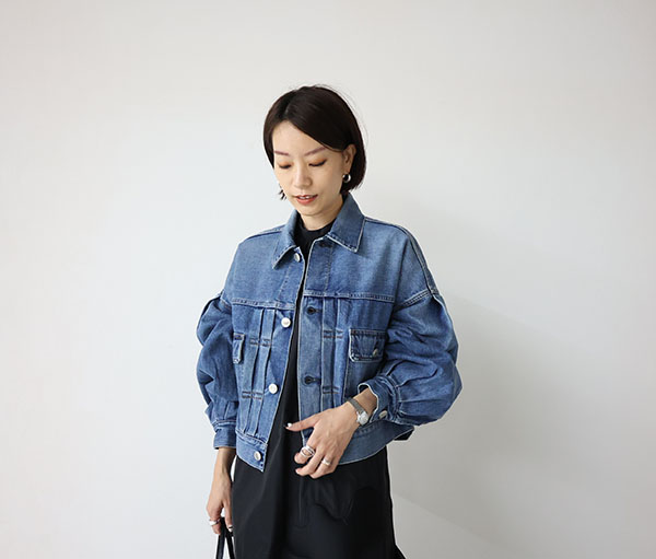 HYKE(ハイク)バルーンスリーブデニムジャケット攻略法！