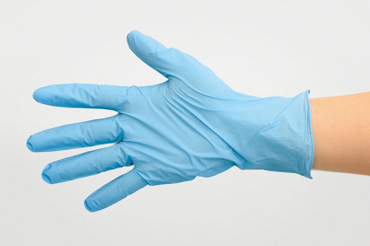 ニトリル手袋8001粉無 SS 青 | パックスタイル