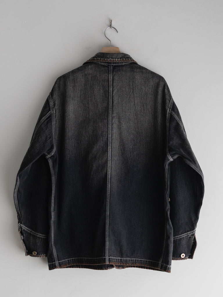 KHOKI - Hand-Embroidered Denim Coverall – +81