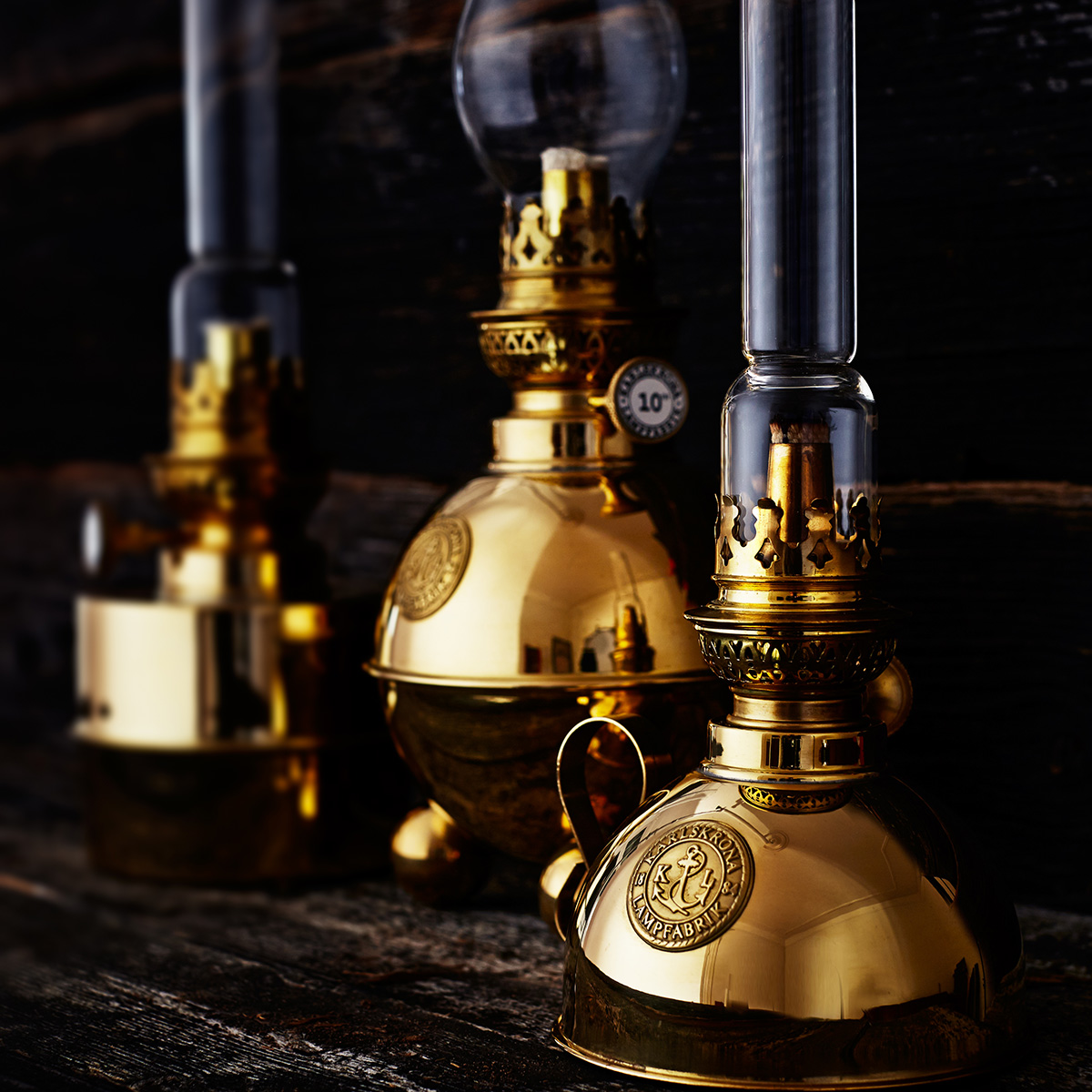 カールスクローナ ナイトランプ ブラス - Karlskrona Lampfabrik